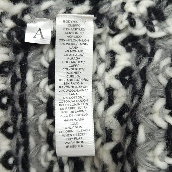 Ann Taylor Loft Open Front Cardigan Womens Sz M Sweater Shawl Collar Cable Knit - Picture 10 of 10